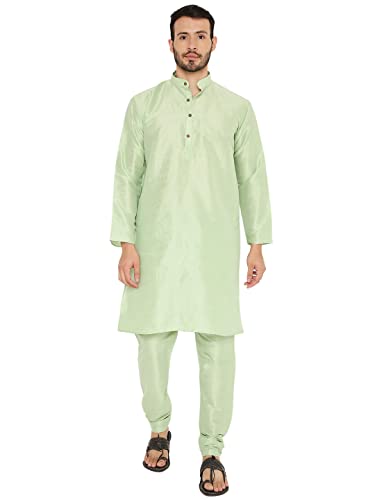 Image of Maharaja Banarasi Dupion Silk Kurta Pjama Set for Men