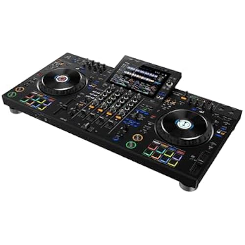 Pioneer DJ XDJ-AZ Professional 4-Deck All-in-One DJ System, 10.1-Inch Touchscreen, Built-in Wi-Fi, SonicLink Wireless Tech, Performance Pads & Beat FX – XDJAZ