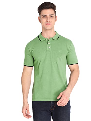 Image of CHKOKKO Men's Cotton Regular Fit Half Sleeves Polo T-Shirt
