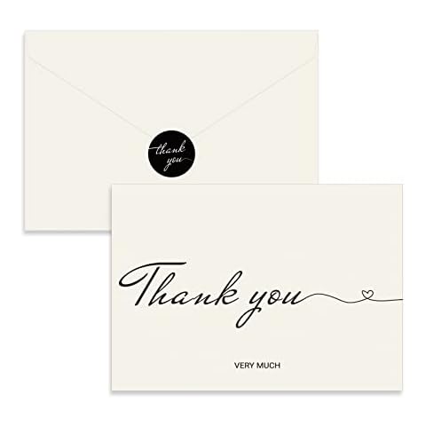 ZMCYN 50 Pack Thank You Greeting Cards Cover
