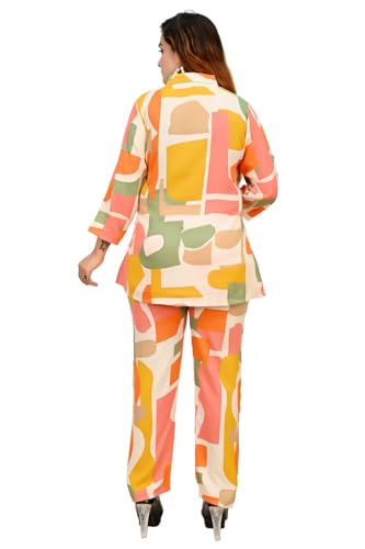 Image of Women's Ethnic Co-ord set For Women|| Long Straight Shirt Kurta With Pant Set For Women|| Shirt set For Women|| Fancy Top & Bottom set For Women