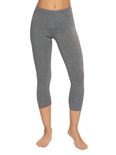 Felina Women's Cotton Modal Capri Leggings - Super Soft, Lightweight,