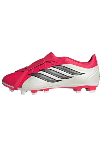 adidas Unisex Club Fold-Over Tongue Firm Ground/Multi Ground Football Boots, Lucid Red/Core Black/FTWR White, 39 1/3 EU