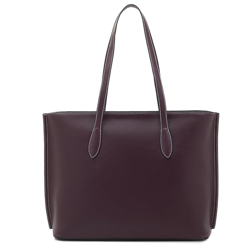 Image of Miraggio Sandra 13 Inch Laptop Tote Bag For Women Office Use | Office Tote Bag With Zipper Closure | Stylish Totes