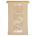 Twdrer 50 Pack Large Kraft Paper Bread Loaf Bag with Clear Front Window,Tin Tie Tab Lock Brown Bakery Coffee Cookie Treat Packaging Bags with 60 PCS Label Seal stickers(14