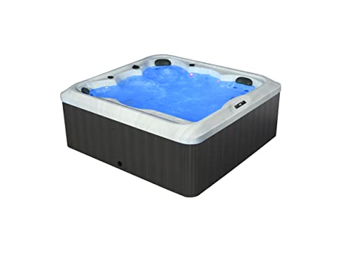 Koosom Jet Hot Tub SPA - 28 Jets Massage Bathtub for 6 Person 80-Inch Square with LED Lights - Image 5