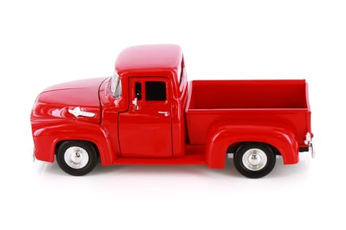 Modelo a escala 1:24 Ford F-100 Pickup 1956 rojo miniatura 4