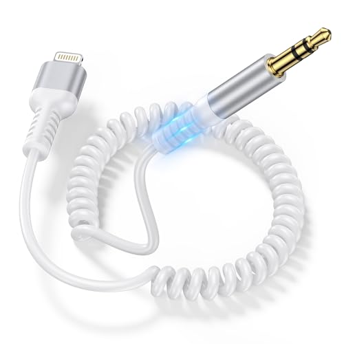 GAEF RC^ iPhone AUX P[u Lk Lightning to 3.5mm XeIP[u HiFi MFi F CgjO I[fBI ϋvPUf 1m1.2m Lightning aux ϊP[u ipho