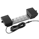 Uargd 10-Head Ultrasonic Mist Maker, 7000mL/H Fogger with 280W Waterproof Power Supply, Buoy, and Replacement Discs for Ponds, Gardens, Greenhouses, Rockeries, and Seasonal Decorations