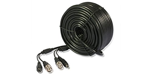 Zmodo 99 Feet Pre-Made Plug-n-Play Surveillance Video + Power + Audio Cable W-VPA2030