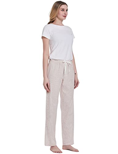 Image of CYZ Women's 100% Cotton Woven Poplin Sleep Pajama Pants