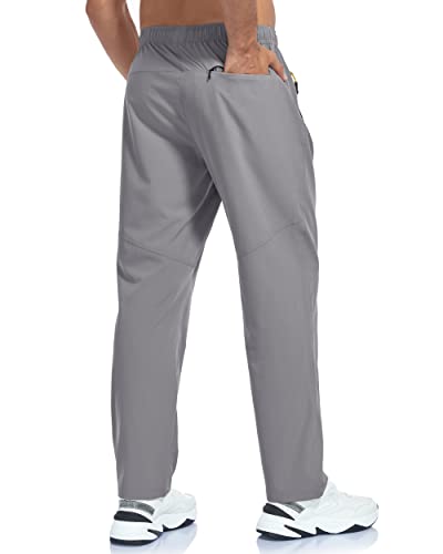 Image of Men's Lightweight Hiking Pants Breathable Quick Dry Fit Waterproof Camping Fishing Running Athletic Active Jogger Pant