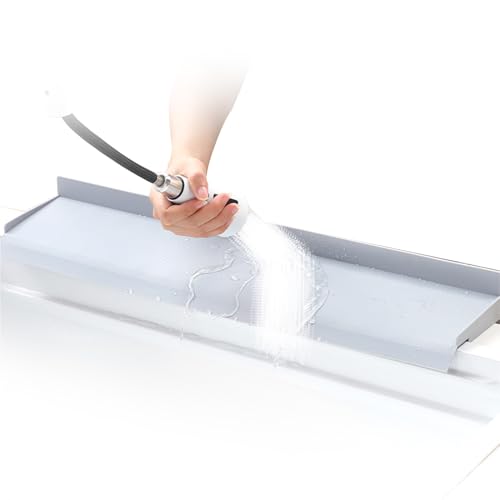 Lnhgh - Protector de salpicaduras de cocina, barrera antiderrames de cocina, tabla de retención antideslizante para ducha, autocaravana, cuarto de baño