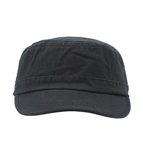 Image of The Vintage Year Heavy Stitching Washed Cotton Cadet Hat - Durable Military Baseball Cap for Men & Women, Outdoor Casual Wear