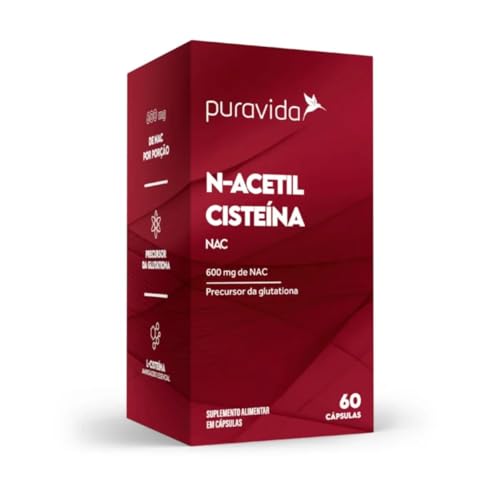 Puravida Antioxidante NAC 600mg N-Acetil Cisteina 60 cápsulas