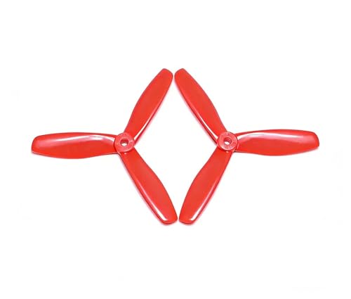Hélice trois pales Bullnose Spec 5045 rouge pour filmer vos courses de drone FPV 250
