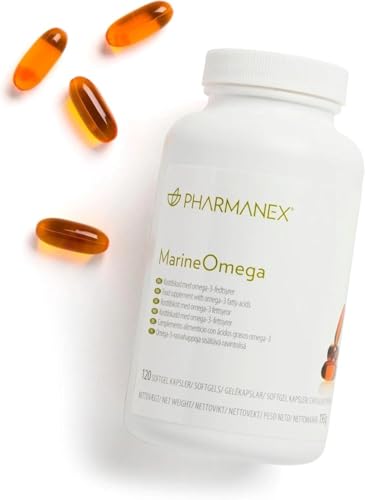 marine omega omega-3 fatty acids amp krill oil supplement 1200mg dha amp epa per serving 120 softgels supports heart brain joint amp overall health