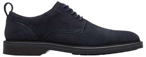 Clarks Aldwin Lace para Hombre, Ante Azul Marino, 8 UK, Azul Marino (Navy Suede), 42 EU