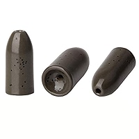 Eagle Claw Lazer Sharp Tungsten Worm Weight, 4 Piece, Green Pumpkin, 3/16-Ounce