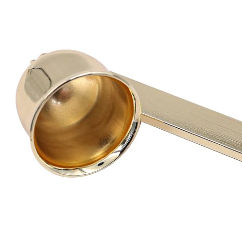 Alnicov 3IN1 Kerzenpflegeset, Kerzendochtschneider, Kerzenlöscher und Kerzendochtlöffel für Kerzenliebhaber, stilvolle Verpackung (Gold)
