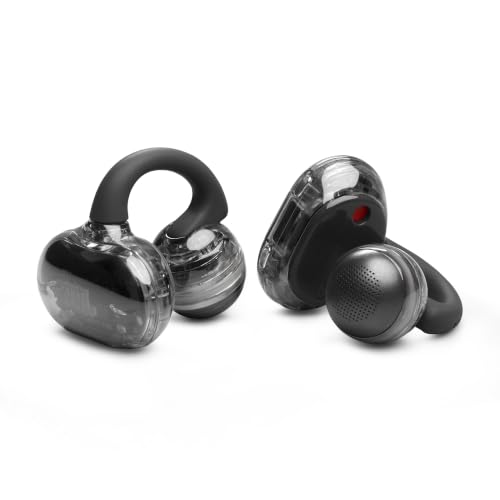 Image of JBL Soundgear Clips - True Wireless Open-Ear Headphones, Dynamic Sound with bass Boost, All-Day Comfort, 4-mic Crisp, Clear Calls 2.0 with AI-Trained Algorithm, IP54 Water and dust Resistant (Black)