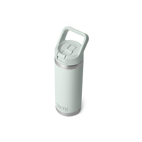 Image of YETI Rambler 18 oz Bottle, Vacuum Insulated, Stainless Steel with Color Matching Straw Cap, Ridgeline