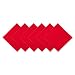 DII 100% Cotton Cloth Napkins, Oversized 20x20" Dinner Napkins, For Basic Everyday Use, Banquets, Weddings, Events, or Family Gatherings - Set of 6, Tango Red