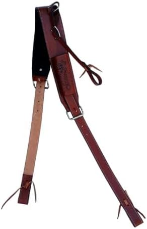 Miniatura 5 de Horse Western - Juego completo de cinchas de flanco trasero de cuero para silla de montar de cincha trasera