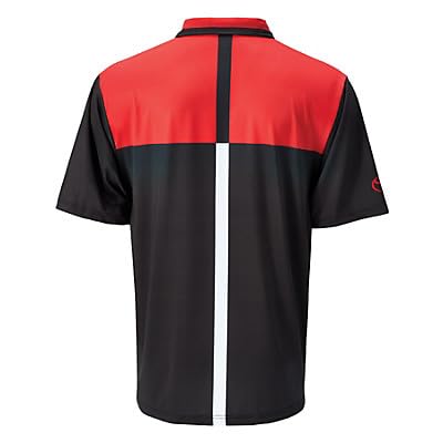 Toyota Performance Polo Shirt, Black/Red/White Stripe Design, Moisture-Wicking EVR-DRI Fabric, Medium, (TO153992)3