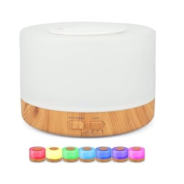 Difusor Aromatizador Umidificador de Ar Ultrassônico Purificador Aroma Difusor Portátil Led 7 Cores