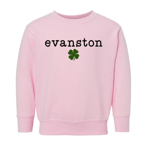 Evanston Shamrock Kids Sweatshirt Toddler 4T Pink