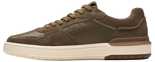Clarks Para Hombre. 26183282 Zapatillas De Piel Courtlite2 Lo MarróN (43), Plano, Cordones, Casual - 2