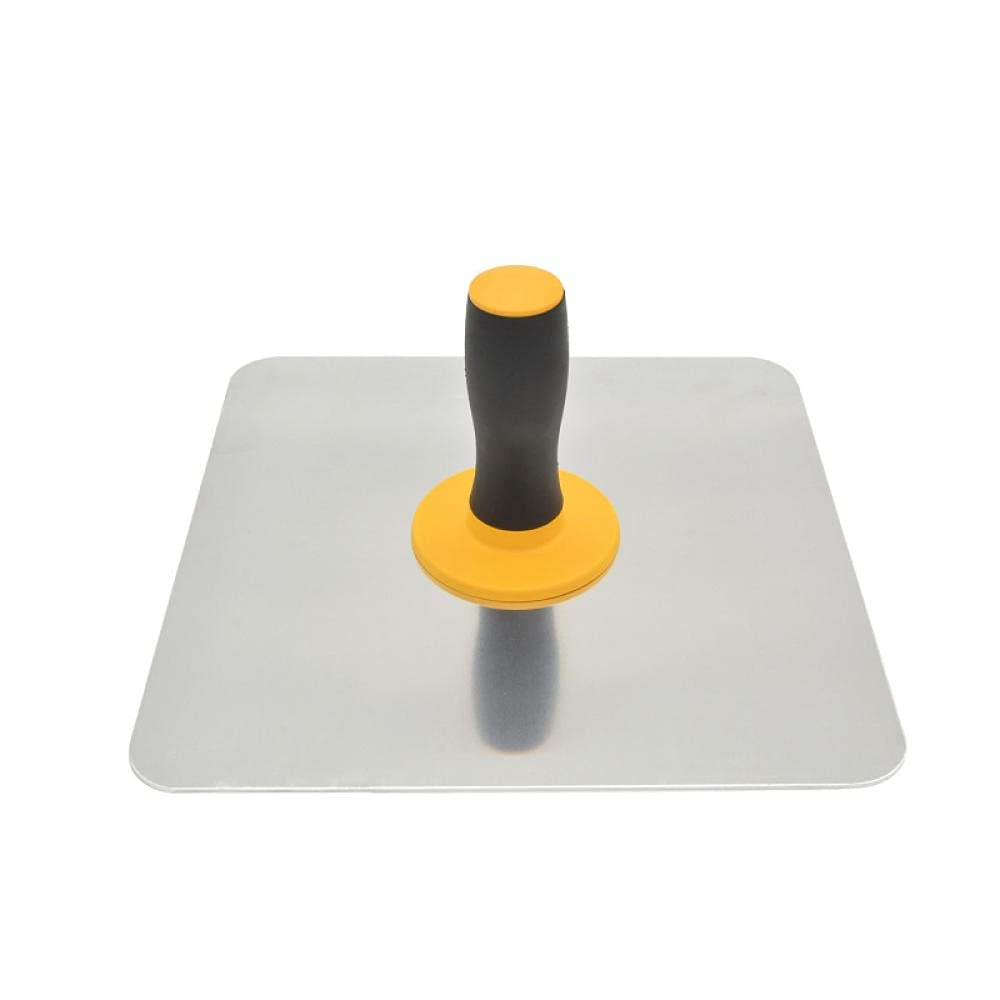 Construcción de acabado de aluminio caliente artesano paleta tablero de mortero herramienta de enlucido tablero gris tablero de barro-Silver_2pcs