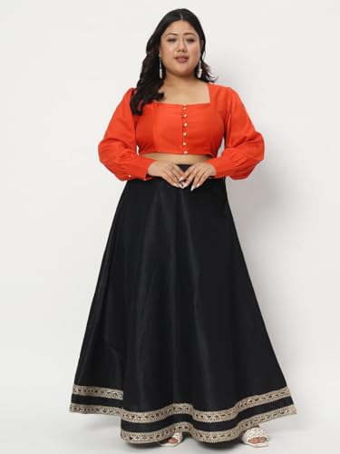 Image of studio rasa Women's Plus Size Chroma Button Down Crop Top for Wedding Festive Party