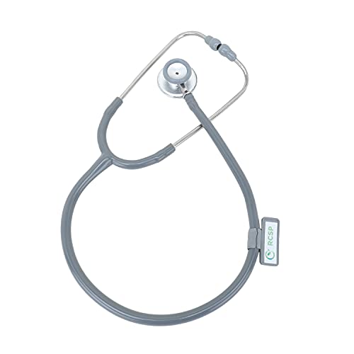 Image of RCSP Stethoscope for Doctors Micro Plus Students Medical Professional Version Grey Aluminum Chest Piece