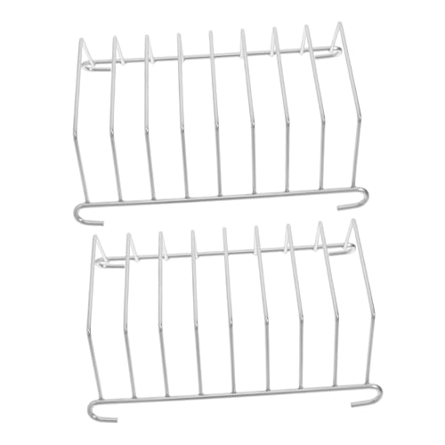 HOODANCOS 2Pcs Stainless Steel Toast Rack Durable Bread Cooling Stand for Kitchen Reusable Toast Storage Holder for Home Baking Events Easy to Clean Space Saving Design