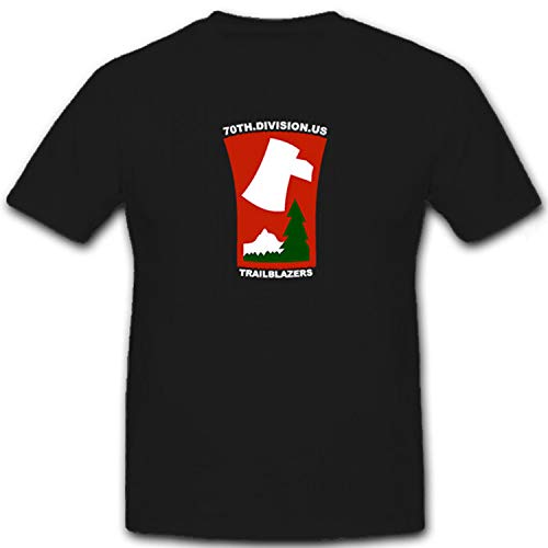  70th Infantry Division trailbl azers US Army USA WW 2 WK 2 Fanteria Stemma – T shirt # 6741 nero X-Large