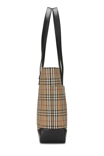 Pre-Loved Haymarket Check Pocket Shoulder Bag, Black3
