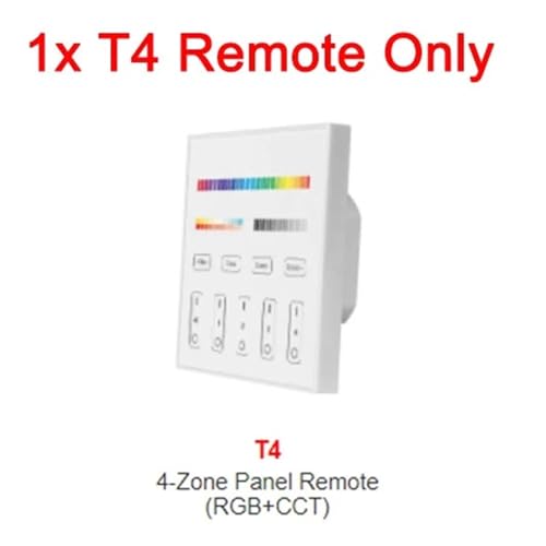Atenuador LED T4 panel tactil RF mando a distancia para regular tiras de luces 3