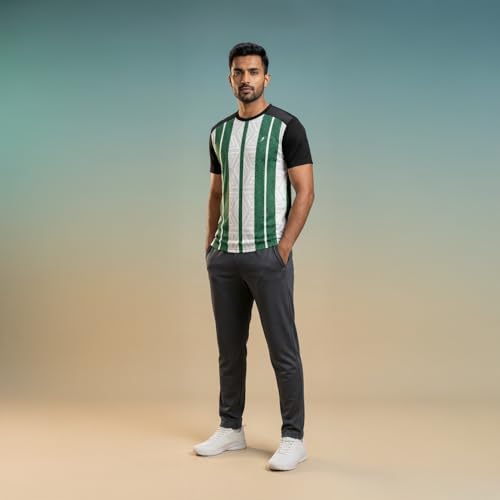 Image of YOURJERSEY Custom Sports Jersey for Men Personalised Cricket /Football /Badminton T-Shirt Customise Name, Dry-Fit Fabric Sizes 2Y-4XL Custom T-Shirt