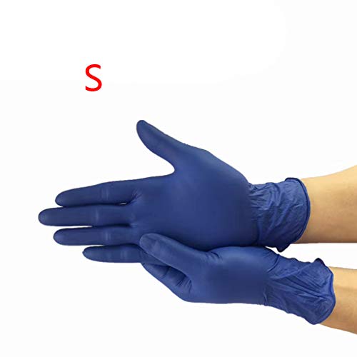 JIACUO 100pcs Waterproof Disposable Washing Cleaning Nitrile Gloves Work Safety Gloves B