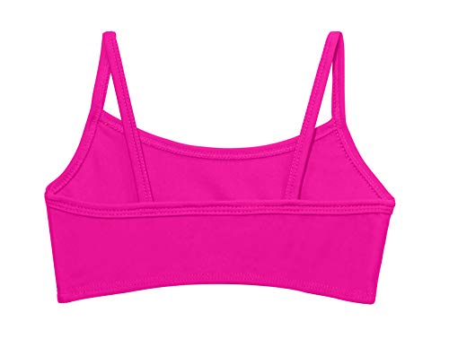 Made in USA Girls Flounce Bikini Top UPF50+ Sun Protection Toddler Bathing Suit Rash Guard for Beach Pool Swimwear2