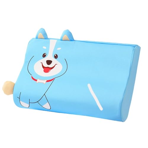 Senermter Almohadas para Dormir para niños, Almohada ergonómica para la Cama para niños, Almohada Plana Que no daña la Piel, Almohadas Transpirables y refrescantes para la Cama