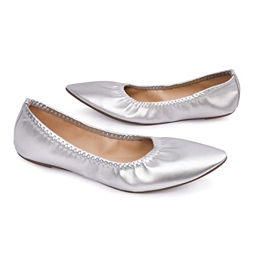 Image of Women's Ballet Flat Slip On Flats - Classic Casual Dress Shoes, Foldable Portable Travel Ballet Walking Shoes