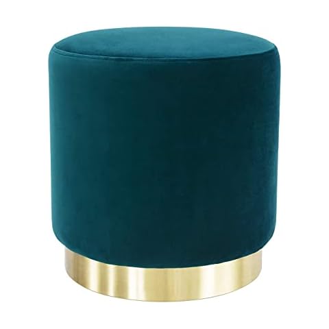 JRAO Taburete de Terciopelo Asiento Otomana Cover