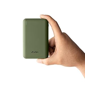 URBN 20000 mAh Premium Nano Power Bank | 22.5W Super Fast Charging | Smallest Power Bank | Dual Type C Power Delivery (PD) Output + 1 USB Output for Quick Charge | Two-Way Fast Charge (Camo)