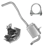 Polmo Auspuff Endtopf für Renault Megane 3 III 2008-2015 1.5 dCi 1.6 dCi 1.9 dCi