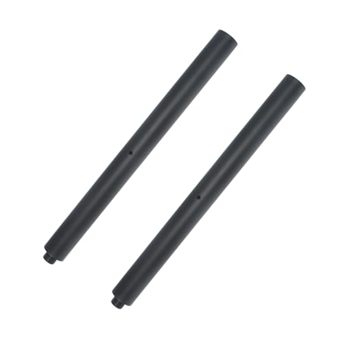 DAGCUXIN M20 Speaker Pole,Speaker Pole Mount, Subwoofer Pole,16 inch Extended Speaker Pole,with 35mm and M20 (2 Packs Black)
