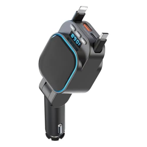 Transmisor FM Bluetooth 5.3 para coche con cargador rapido de 96W