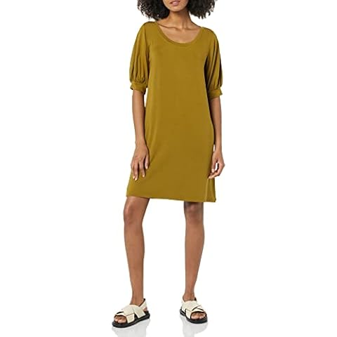 Vestido camisero Amazon Aware en Tencel Modal con manga abullonada Cover